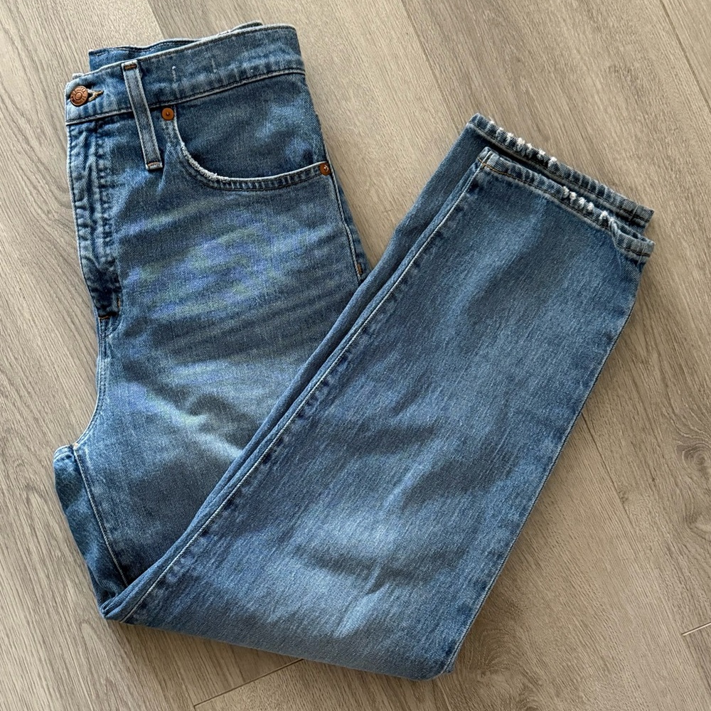 Madewell Classic Straight Jeans - Denim Blue
